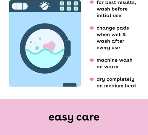 Image of Bamboobies Overnight Nursing Pads, Ultra-Soft Velour, Reusable and Washable for Nightly Use, Leak-Proof Pads for Breastfeeding, 12 Pads