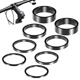 Yuanan 8 Stück Fahrrad Vorbau Spacer,2 3 5 10mm Ahead Spacer,Aluminium Fahrradlenker Abstandshalter,Bike Headset Spacers,Lenkererhöhung Distanzscheiben für Rennrad MTB