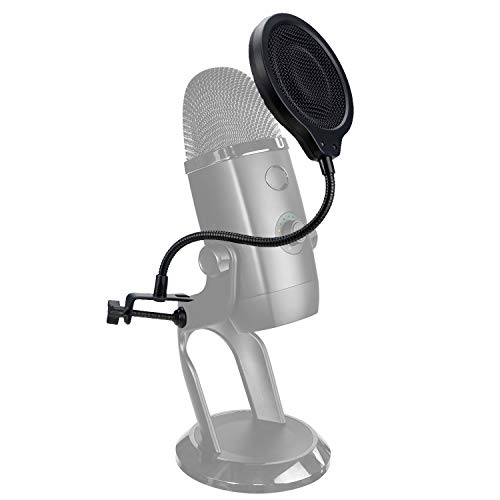 Filtre Anti-pop Professionnel Double Couche Pour Micro - Compatible Yeti, Blue, HyperX, Etc. - Pivot 360°, Réduction Bruit Et Souffles - 3