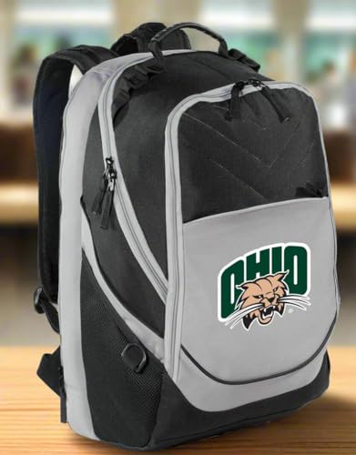 Image of Broad Bay Ohio University Backpack | Official Bobcats Logo, Padded Laptop Compartment, Fits Up To 17 inch Devices, Heavy-Duty 600D Polyester