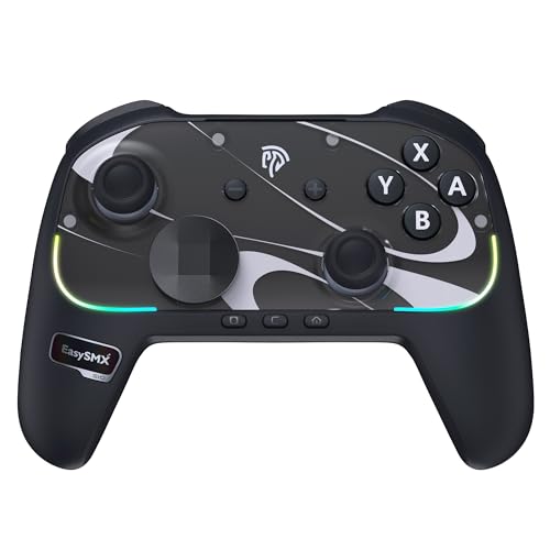 Image of EasySMX S10 Controller for Switch 2 /Switch /PC, One-Key Wake-Up, TMR Anti-Drift Joystick, Mechanical Buttons, 6-Axis Gyro, Bluetooth, RGB, Swappable D-Pad & Faceplates