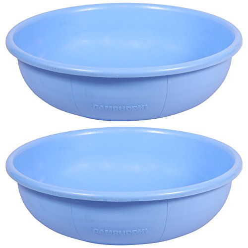 Image of Multipurpose Ghamela (43.8 cm x 39.2 cm x 13.2 cm, Blue, Pack of 2)