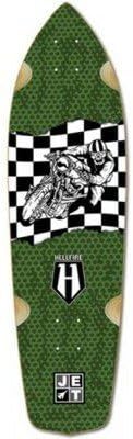 Hellfire by Jet HellaRider CafeRacer Longboard Deck 9.25 x 34 Cruiser Deck Skateboard