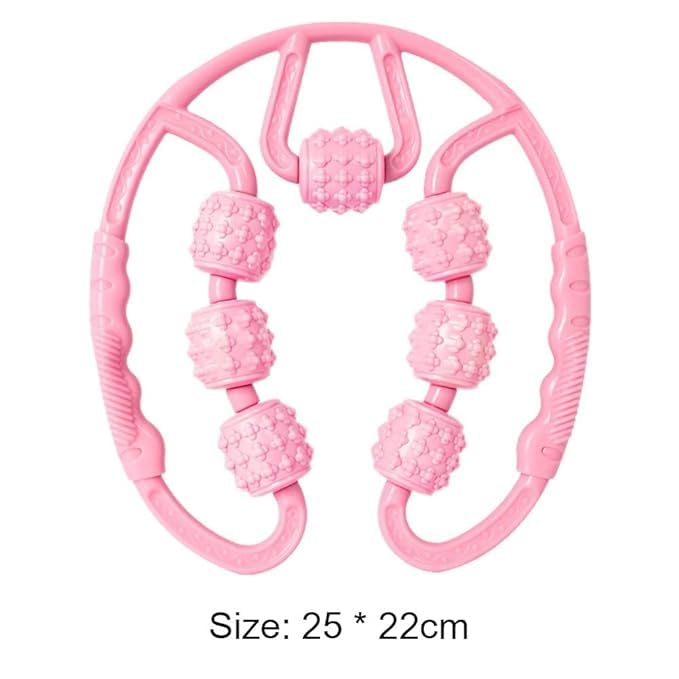 Swimo, 7 wheel foam handle roller, fit roller pro trigger points for manual muscle massage, neck, hand, elbow, hands, feet, calf, agony relief pain Swimo, 7 wheel foam handle roller, fit roller pro trigger points for manual muscle massage, neck, hand, elbow, hands, feet, calf, agony relief pain