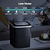 AGLUCKY Ice Makers Countertop with Self-Cleaning, 26.5lbs/24hrs, 9 Cubes Ready in 6~8Mins, Portable Ice Machine with 2 Sizes Bullet Ice/Ice Scoop/Basket for Home/Kitchen/Office/Bar/Party, Black #3