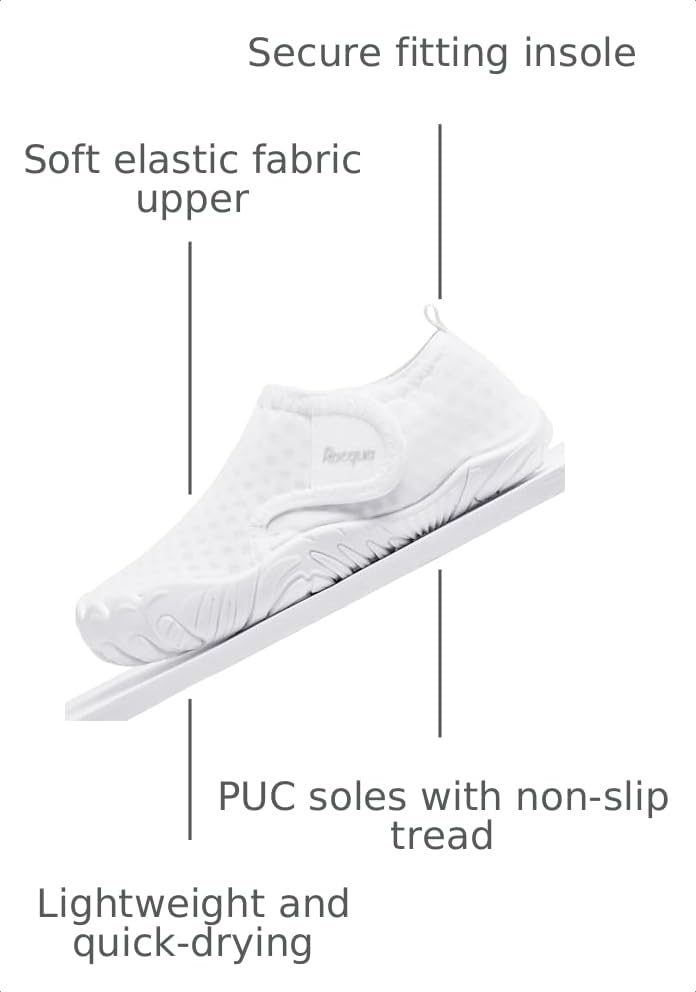 Image of Racqua Kids Water Shoes Girls Boys Quick Dry Beach Barefoot Swim Aqua (Little Kid /Big Kid)