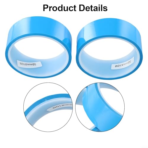 Forros para llantas de bicicleta de 10 m, material PET para llantas sin cámara, grosor de 0,1 mm, compatibles con llantas anchas, 2 unidades (ancho 32 mm × largo 10 m) miniatura 5