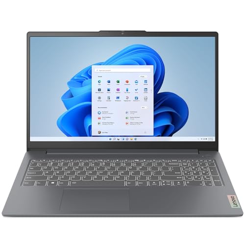 Lenovo IdeaPad Slim 3 15IAN8 | 15.6 Inch Full HD Laptop | Intel Core i3-N305 | 8GB LPDDR5-4800MHz RAM | 512GB NVMe SSD | Windows 11 Home | Arctic Grey