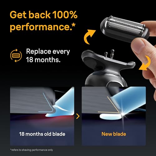 Braun Series 5 Electric Shaver Replacement Head, Easily Attach Your Shaver Head for a Shave as efficient as Day one, Compatible with New Generation Series 5 Shavers, 54B, Black - image 4