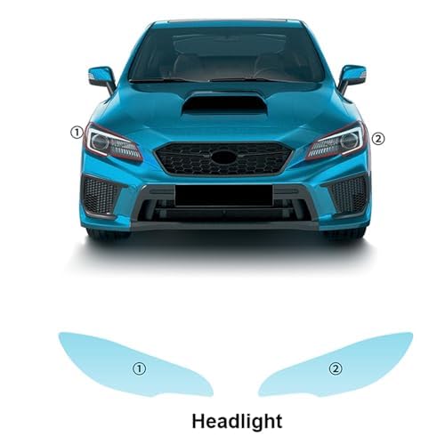 Autoscheinwerfer Schutzfolie für Subaru WRX 2018-2021,Autoscheinwerfer-Schutzfolie Anti-Kratz-Folie TPU-Aufkleber Zubehör