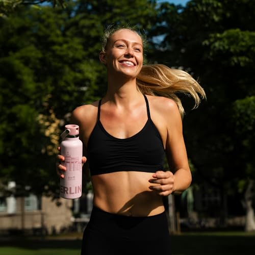 Super Sparrow Trinkflasche Edelstahl - Ultraleicht Thermobecher - 500ml - Standardmund Stroh-Deckel - BPA-Frei Thermoskanne, Thermosflasche für Sport, Travel, Schule, Outdoor 6