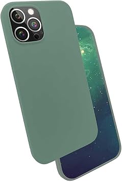 Zore Apple  le Uyumlu iPhone 12 Pro Max K l f Silk Silikon, Koyu Ye il
