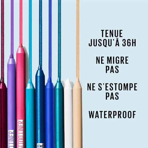 Eyeliner Longue Tenue Teinte Stardust Chrome 821 Tattoo Liner Maybelline New York 'eye Liner - vue 3