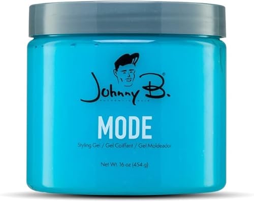 Johnny B Mode Hair Styling Gel for Men, Alcohol-Free, Water Soluble 16 oz.