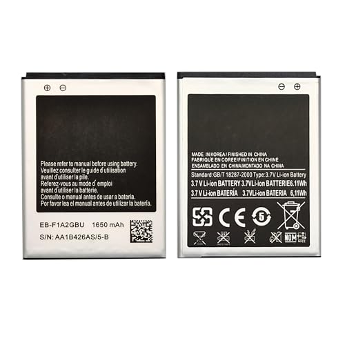 Vvuilsty EB-F1A2GBU Replacement Battery for Samsung Galaxy S2 GT-i9100 Rechargeable 0 Cycle Battery Compatible with Samsung Galaxy S2 GT-i9100 GB/T18287-2000 Cell Phone