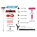 YshiMing 29.5FT Water Fed Pole Kit Adjustable Solar Panel Cleaning Kit Cleaner Tool for Window Glass Roof Outdoor Glass Brush Window Washing Equipment,9M
