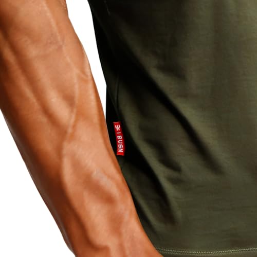 Image of Casual Short Sleeve Crew Neck Classic Wicking Breathable Fitness Muscle Athletic T Shirts Mens