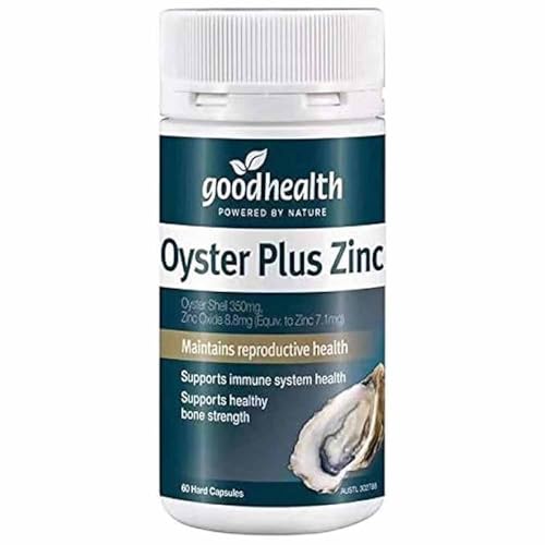 Goodhealth Oyster Plus 60 Capsules Marine Nutrient Supplement with Zinc and Taurine for Health and Vitality Supports Immune and Reproductive Healt