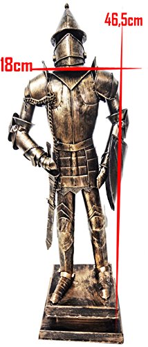 Estatua De Ferro Fundido Guerreiro Medieval Samurai com Espada (CJ-022)