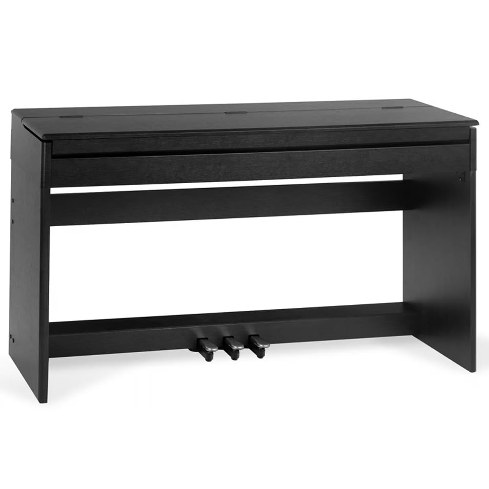 BAKAJI Tastiera Musicale Elettrica con 88 Tasti Pesati con Meccanica a Martelletto e 3 Pedali, Pianoforte Musicale Elettrico con 600 Ritmi e 80 Brani Integrati, Attacco per Cuffie, USB, MIDI (Nero)