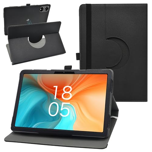 Étui Honor Pad 10 rotatif 360 en cuir noir pour protection intégrale