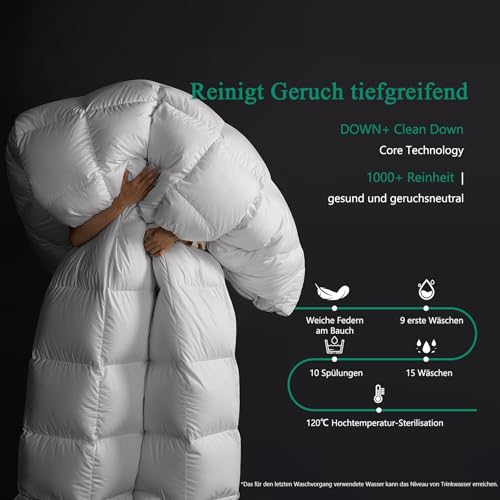 APSMILE Daunendecke 135x200 Sommer Leicht Bettdecke, 100% Ägyptische Baumwolle, Hochwertige Dünne Sommerdecke… – Ansicht 4