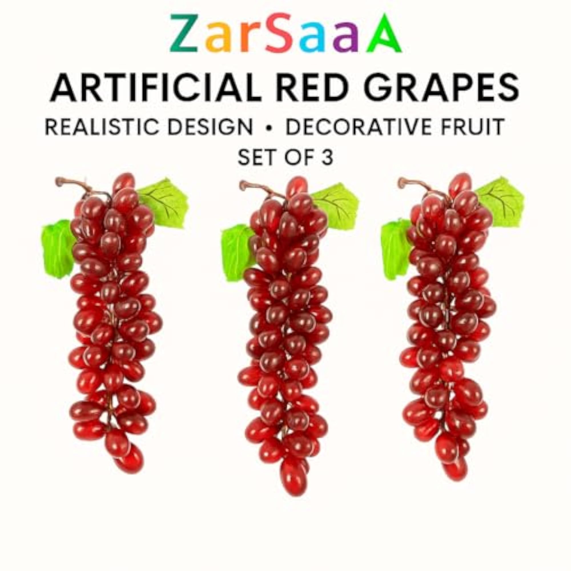 Pack of 3 Artificial Grapes for Home Decoration