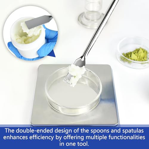 Spatules à double extrémité Artcome en acier inoxydable pour mélanger et ramasser