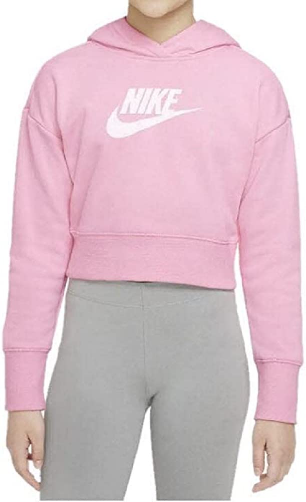 Nike Club Ft Felpa con Cappuccio, Med Soft Pink/White, 8 Anni Bambino :  Amazon.it: Moda