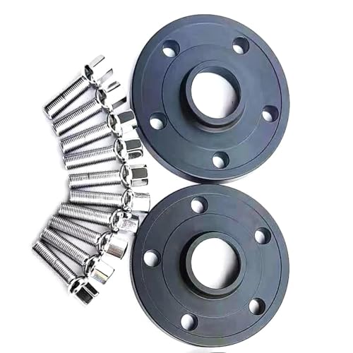 Entretoise roue de voiture compatible BMW E31 E53 cales de jante aluminium noir 2 Pcs
