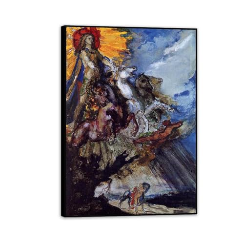 Toile e pour le décor de salon Gustave Moreau Phébus et Borée tableau mural 42x30