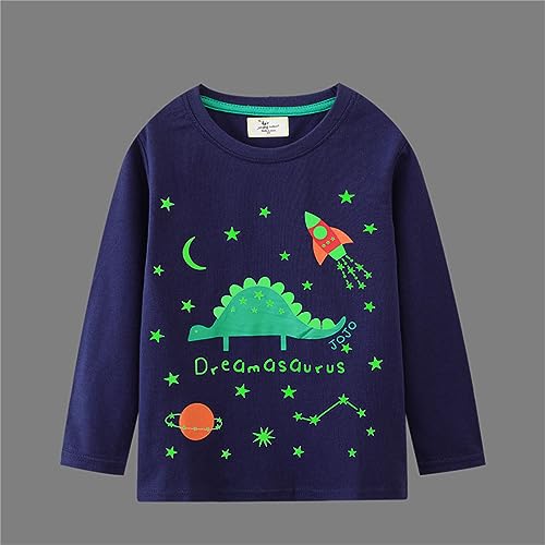 Hoodies for Boys Girls Pullover Sweatshirts New Boy Fall Clothing Printing Children Children with (Dark Blue, 4-5 Years)3