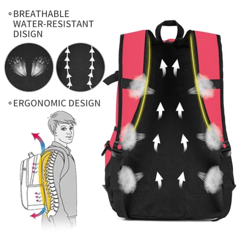 rickyh style School Backpack Travel Bag for Men & Women Lightweight College Back Pack with Laptop Compartmen4