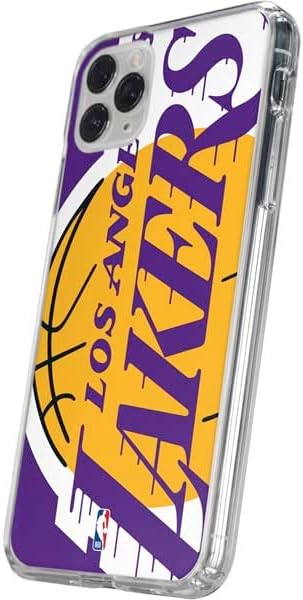 Skinit Clear Phone Case Compatible with iPhone 11 Pro - Officially Licensed NBA Los Angeles Lakers Large Logo Design