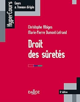 Droit Des Suretes Hypercours Ebook Albiges Christophe Dumont Lefrand Marie Pierre Amazon Fr