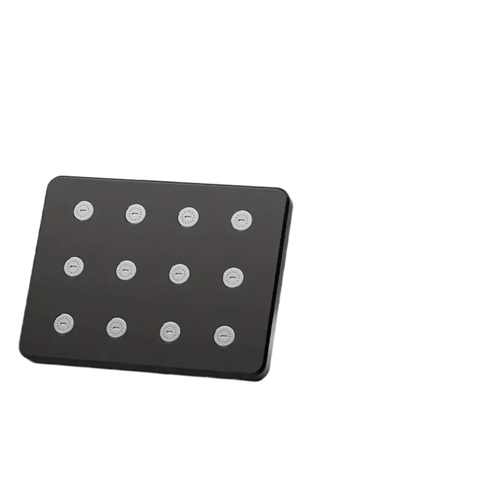 Pomme de douche carrée salle de bain jet fixe accessoire douche argent noir domestique