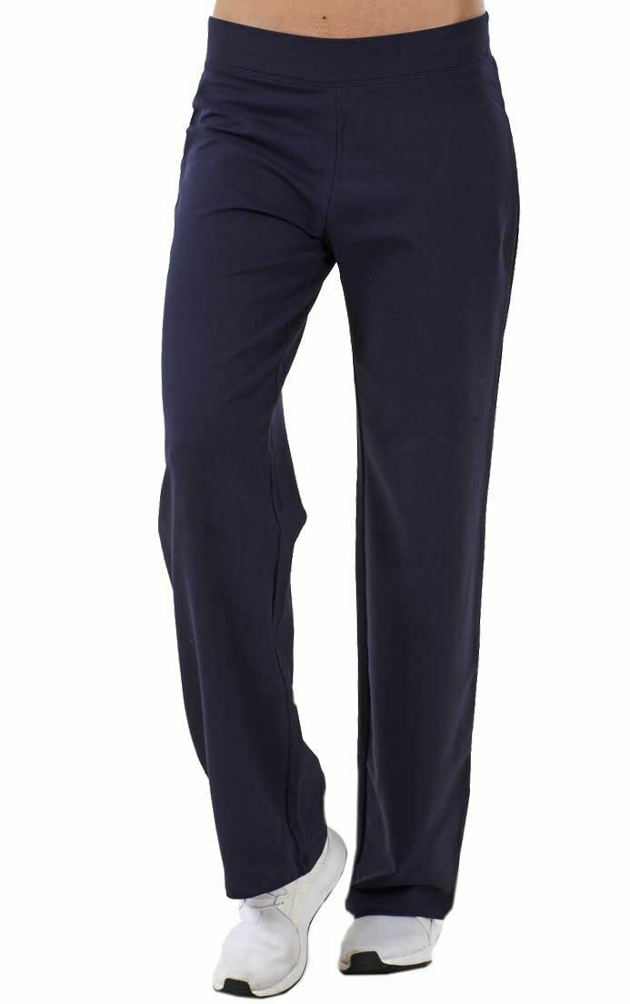 Uc Women's Navy Ex Famous Store Straight Leg Joggers For Cotton Rich Jogging Bottoms