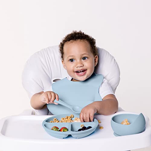 Pratinho Em Silicone Com Ventosa, Azul, Buba 6 41QgirkCntL