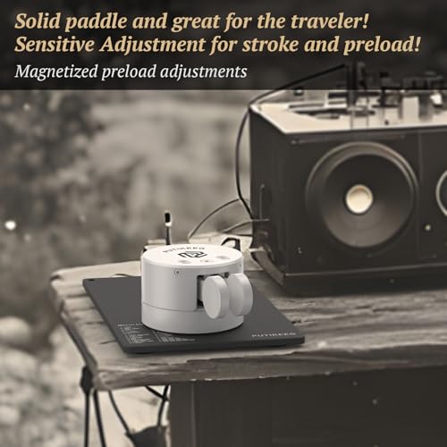 Image of Putikeeg Mini Morse Code Key - CW Dual Paddle with Magnetic Base, Magnetic Return Paddles Morse Lambic Key for Amateur Ham Radio (Silver) (Silver)