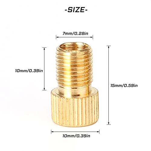 KIEVODE Adaptador de válvula Presta para bicicleta, 5 peças – Converta válvula Presta para Schrader,