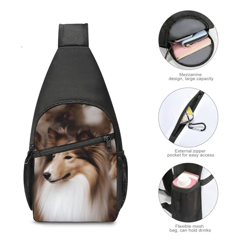 Morrale Urbano Shelties tipo bandolera blanco unisex miniatura 5