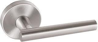 Design House 580944 Eastport Dummy Lever, Reversible for Left or Right Handed Doors, Satin Nickel Finish
