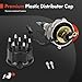 A-Premium Ignition Distributor with Cap and Rotor Compatible with Jeep Vehicle - 4.0L 6 Cyl - Cherokee 1991-1993, Comanche 1991-1992, Grand Cherokee 1993-1993, Wrangler 1991-1993