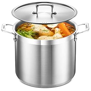 Bakken-Swiss 12 Quart Edelstahl Suppentopf Induktionstopf