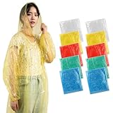 [Roctee] 使い捨てポンチョ レインコート 10枚入り 使い捨て レインポンチョ レインウェア ランニング ポンチョ ポンチョコート 雨カッパ 防災グッズ 梅雨対策 リュック対応 軽量 ミニ包装 持ち運び便利 学生用 自転車 通勤 旅行 フリーサイズ 男女兼用 赤/イエロー/青/グリーン/透明