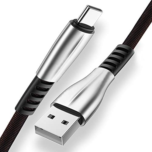 [1M+2M] MAS CARNEY - Cable USB Tipo C, Cable de Carga de Nailon Trenzado para Samsung S8, S9, el Nuevo MacBook, Google Pixel, Nexus 5X, 6P, tabletas, Nintendo Switch, Huawei P9, OnePlus 2, MI 8, etc
