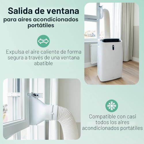 Junta de ventana Eurom Ventana Way Out para aire acondicionado móvil blanco 2.0 5