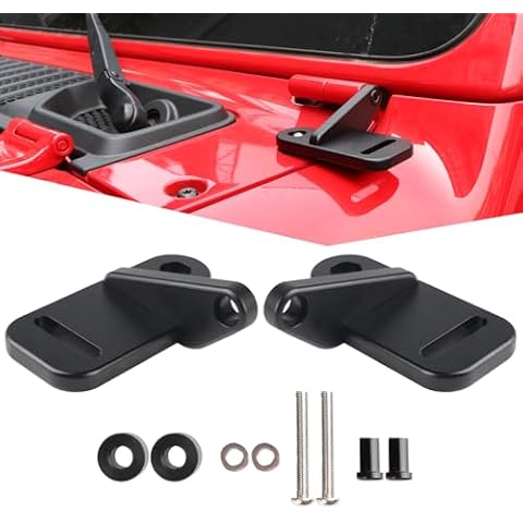 PKEDUO Black JL Light Mount, A-Pillar Cube Light Pods Cowl Mounting Brackets Compatible with Wrangler JL & Unlimited JL 2018-2024 Cover