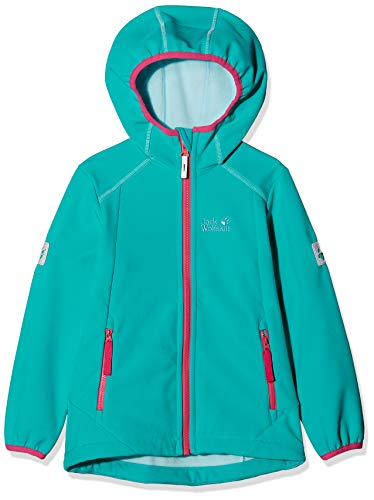 Preisvergleich Produktbild Jack Wolfskin Mädchen Whirlwind Jacket Girls Softshelljacke, Aquamarine, 152