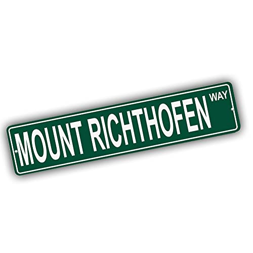 Brotherhood Aluminum Street Sign for Mount Richthofen - Colorado Wall Decor